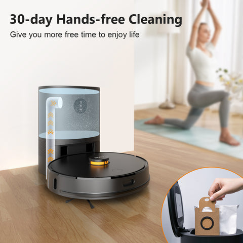 Robot Vacuum Cleaner with Auto Dirt Disposal